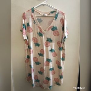 Chic Soul Pineapple Tunic Tee